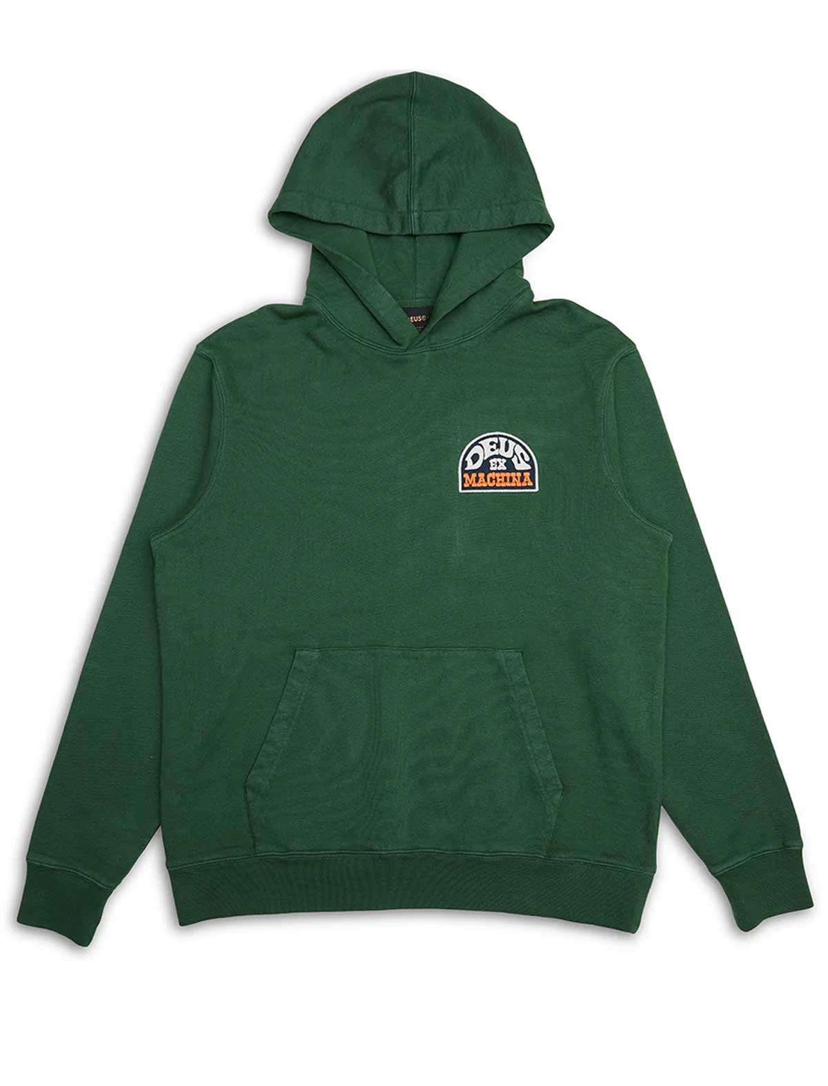 Deus Ex Machina 'The Riders Friend' Hoodie Hillside Green Front