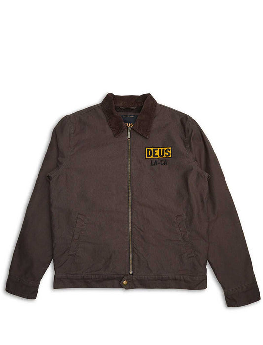 Deus Ex Machina Super Stitious Jacket Chocolate Brown Front