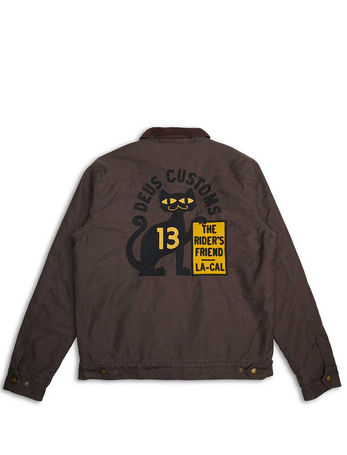 Deus Ex Machina Super Stitious Jacket Chocolate Brown Back