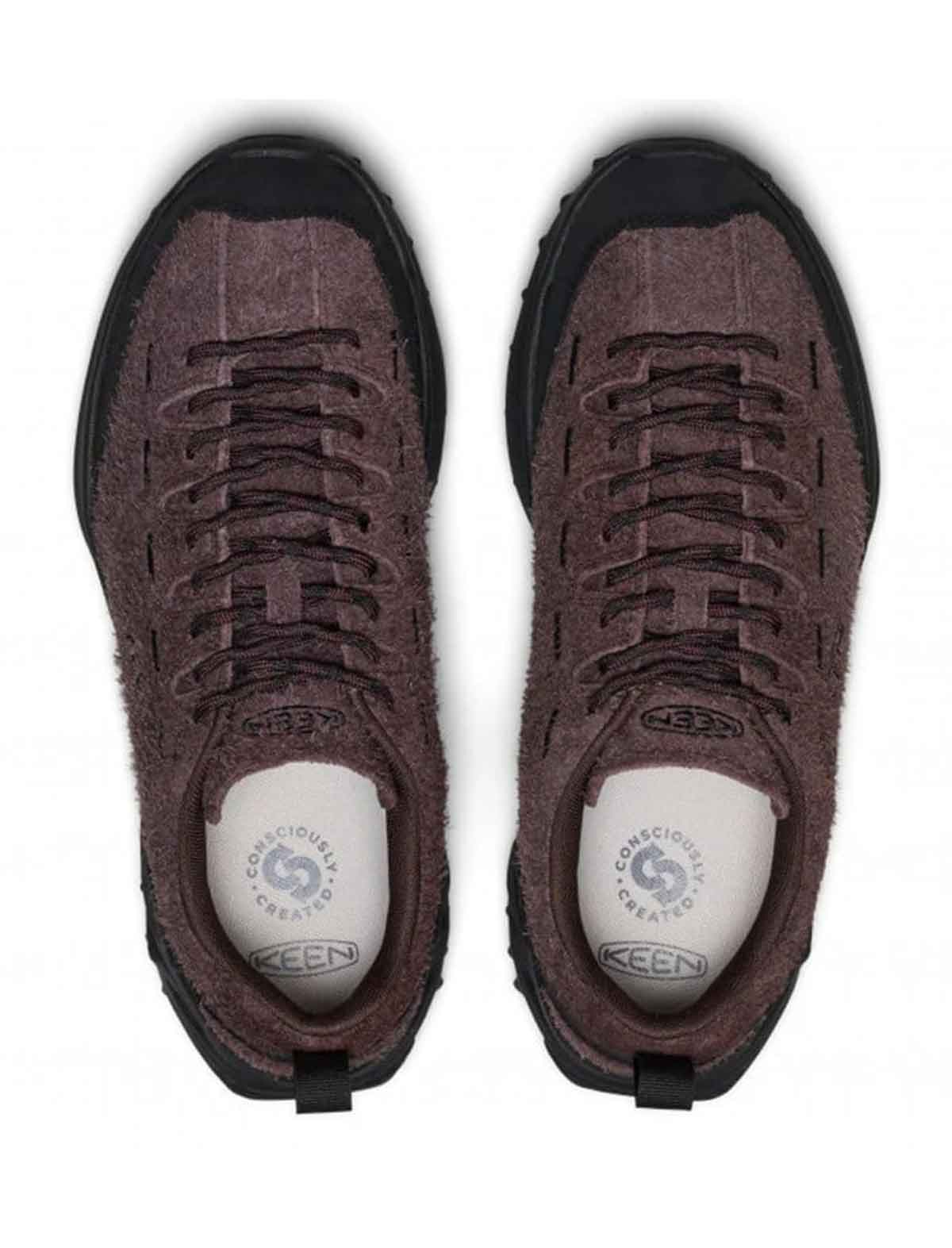 Brown suede Keen Jasper Zionic trainer with black details