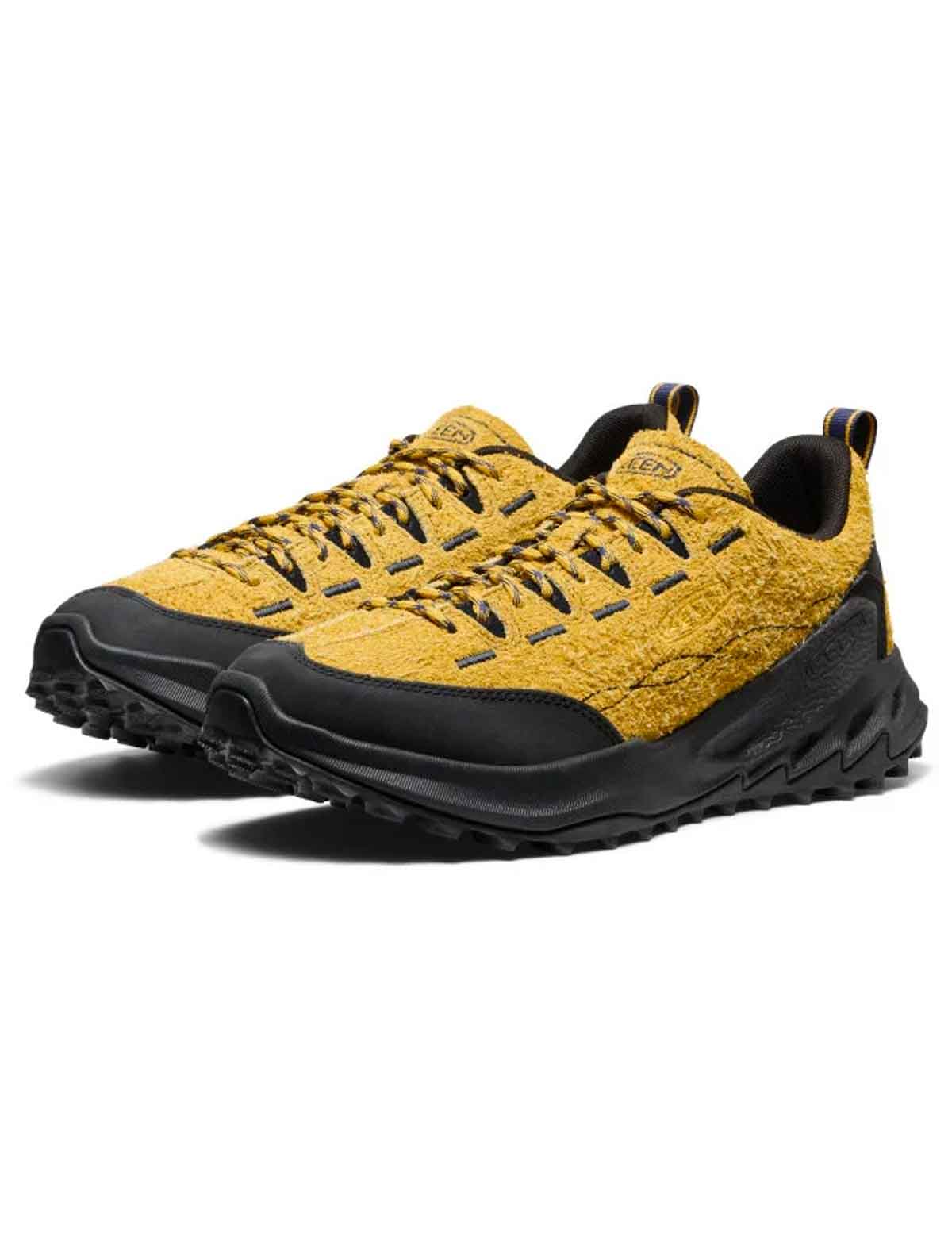 Yellow and navy Keen Jasper Zionic suede trainer