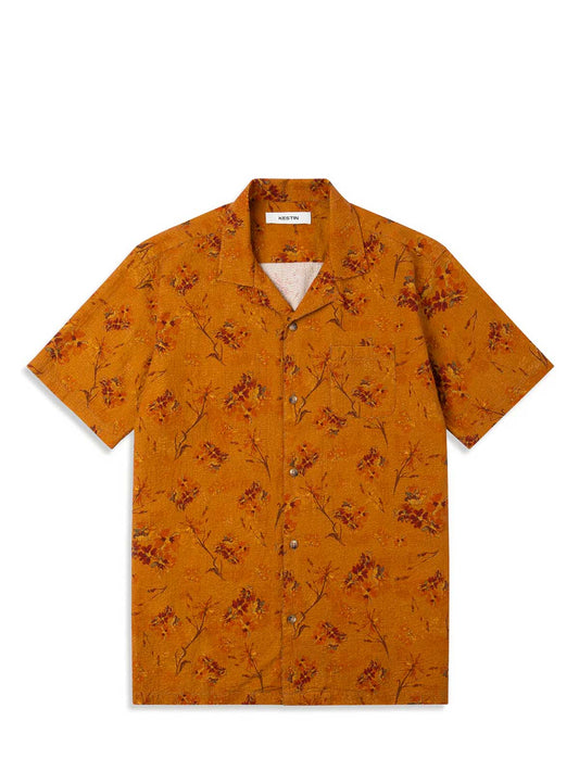 Kestin Crammond Shirt Orange Floral Print