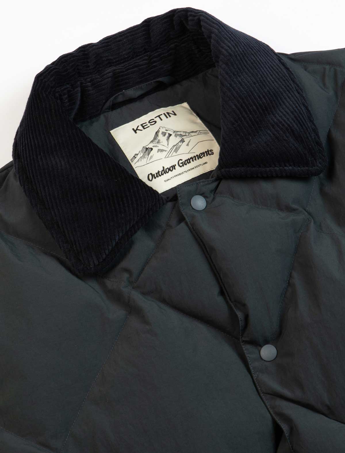 Kestin Dunbar Padded Jacket Charcoal