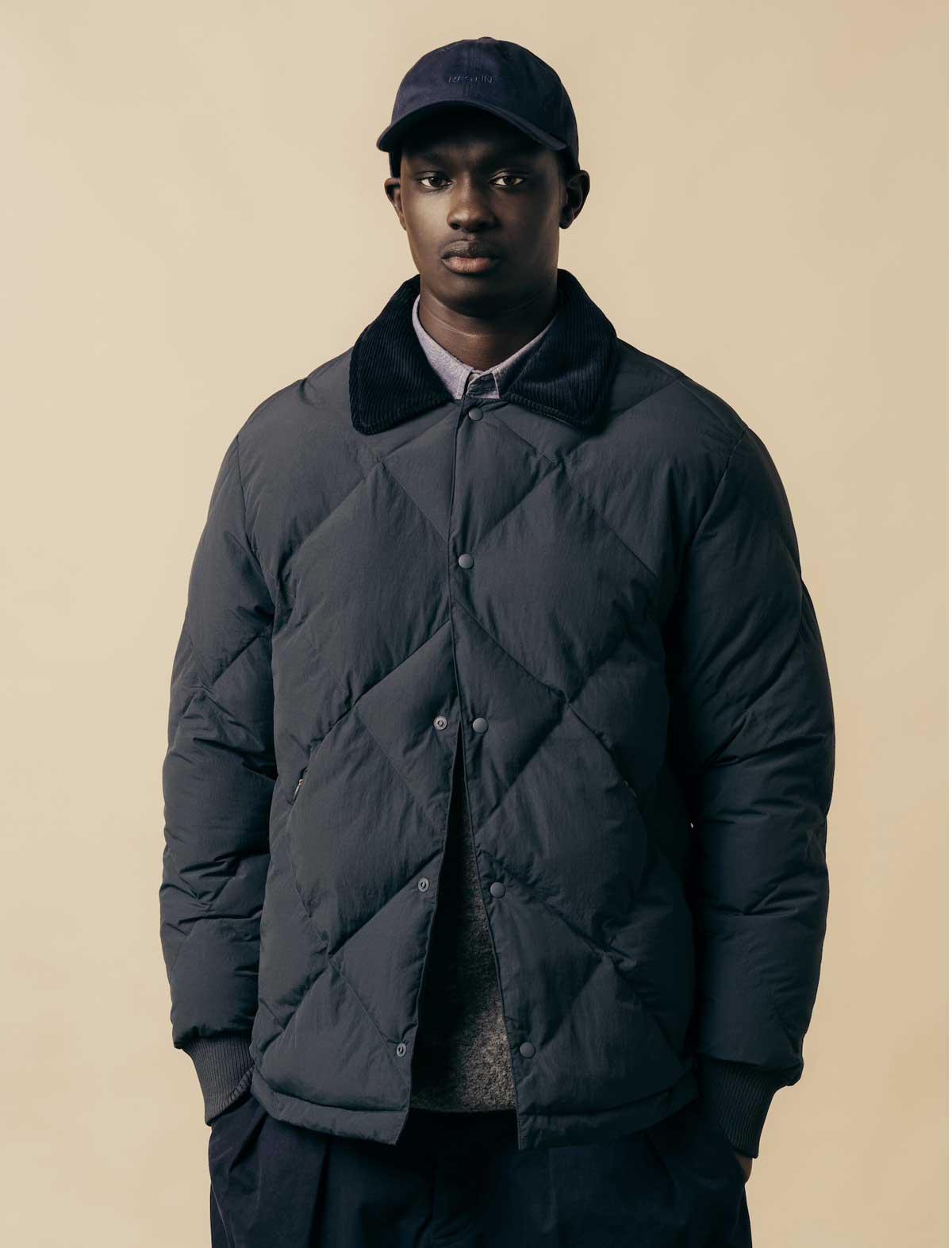 Kestin Dunbar Padded Jacket Charcoal