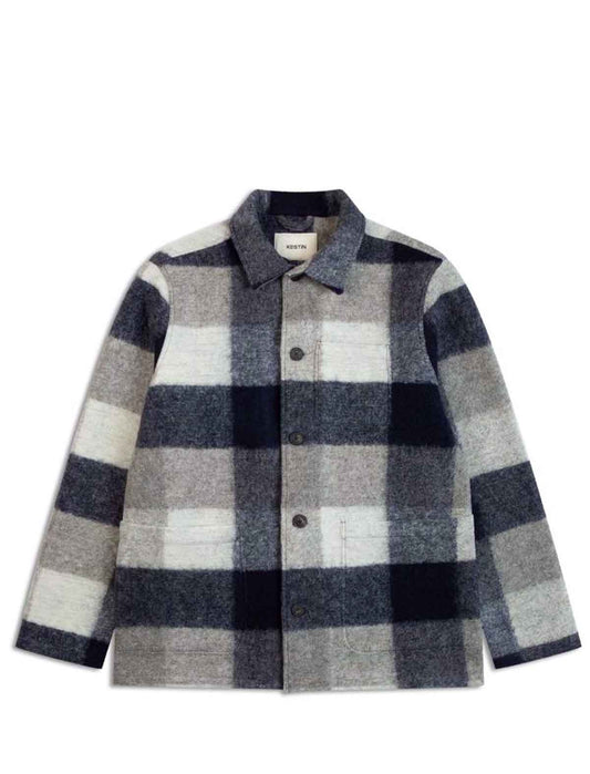 Kestin Ormiston Jacket Navy Check