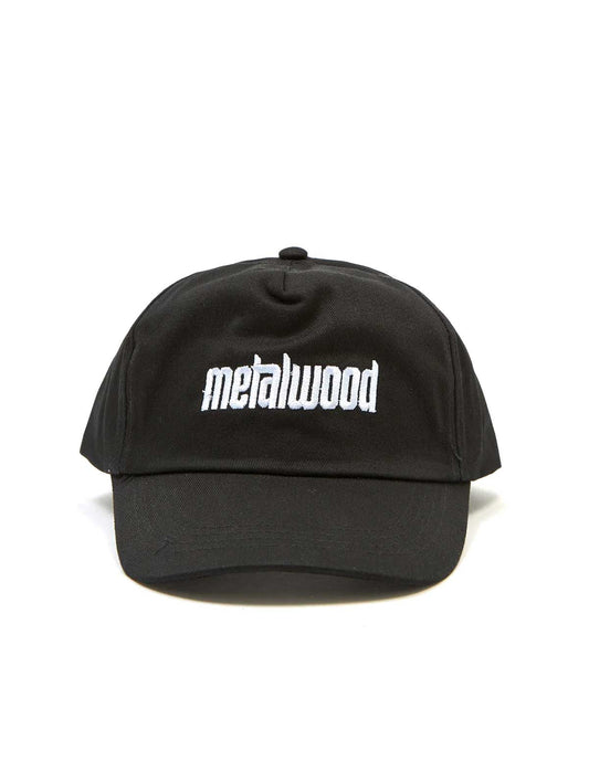 Metalwood Logo 5 Panel Cap Black Front