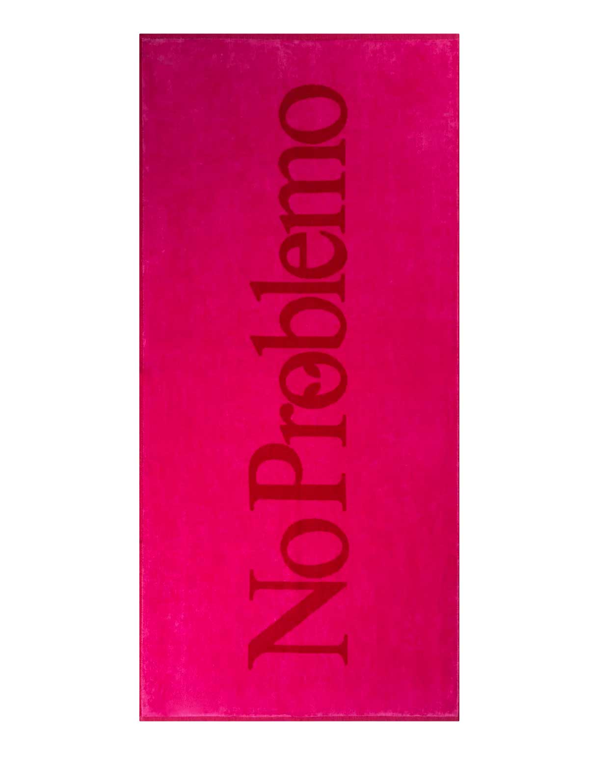 No Problemo Beach Towel Pink Front