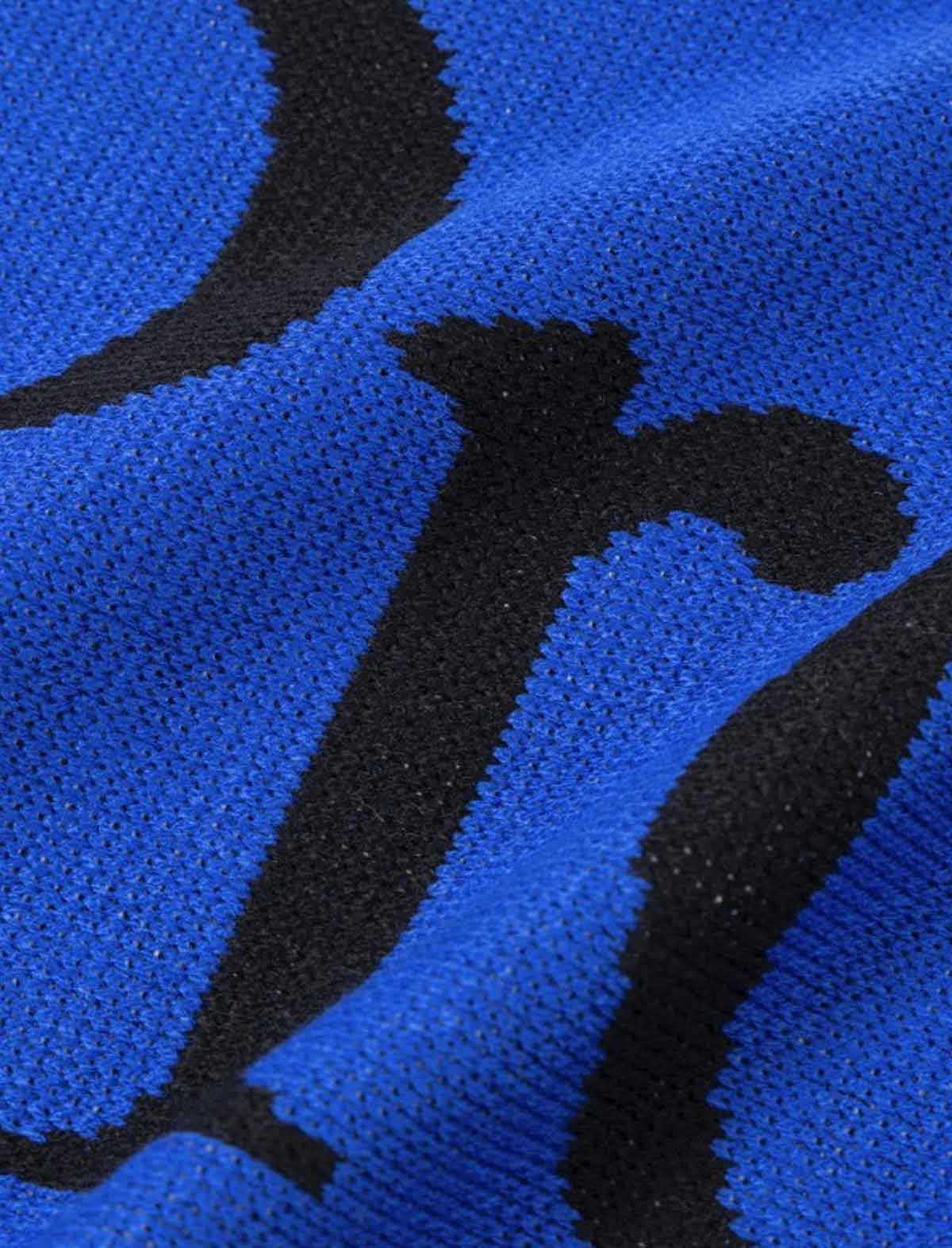 No Problemo Scarf Blue close up