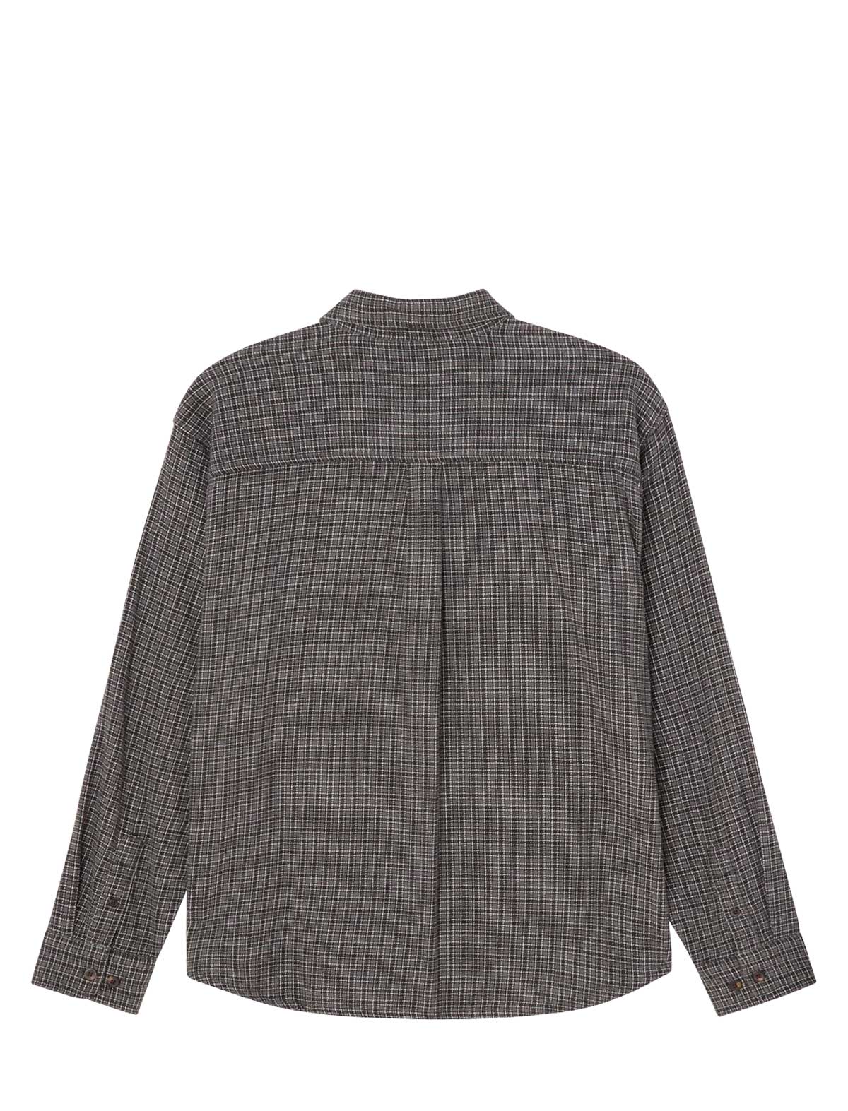 Obey Bigwig Jack Shirt in Black Multi – back, flat lay