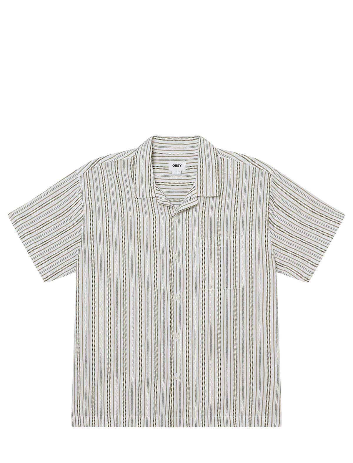 Obey Striped short-sleeve shirt on a white background