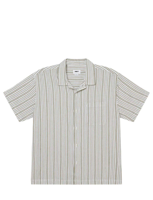 Obey Striped short-sleeve shirt on a white background