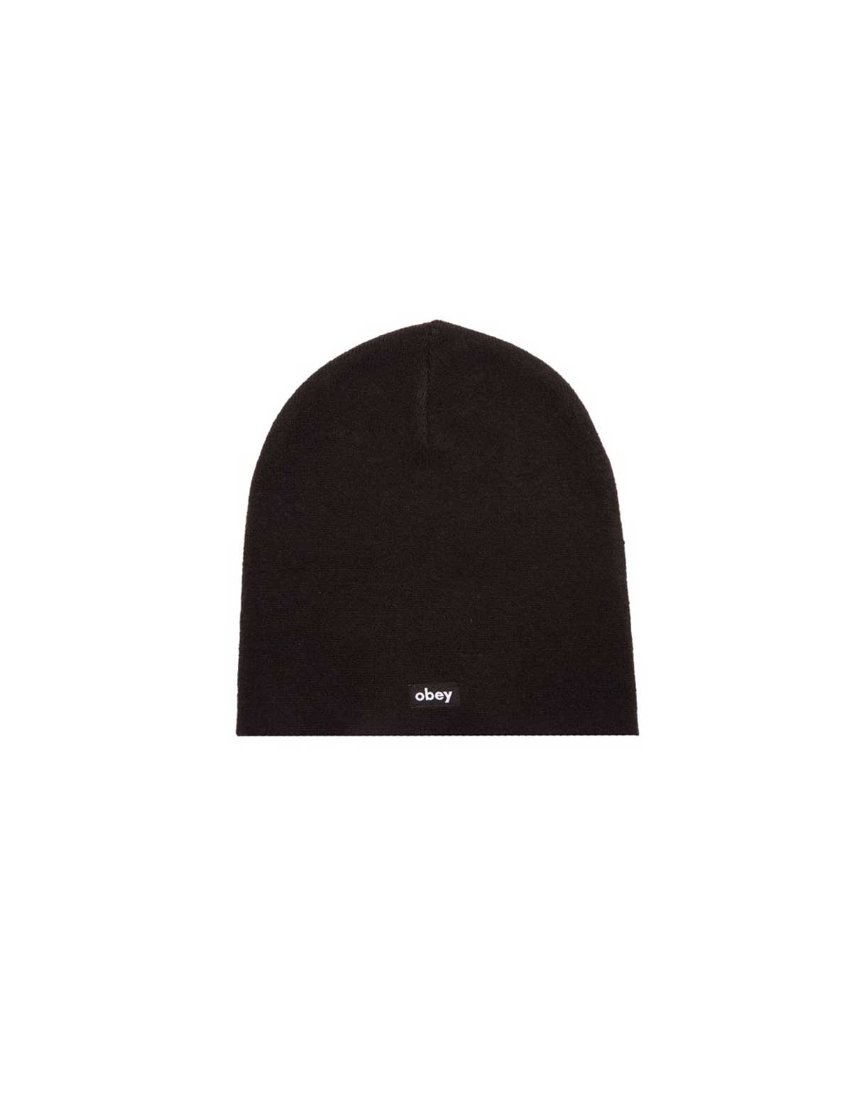 Obey Label Beanie Black Front