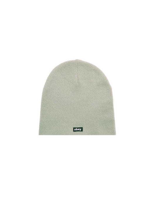 Obey Label Beanie Abbey Stone Front