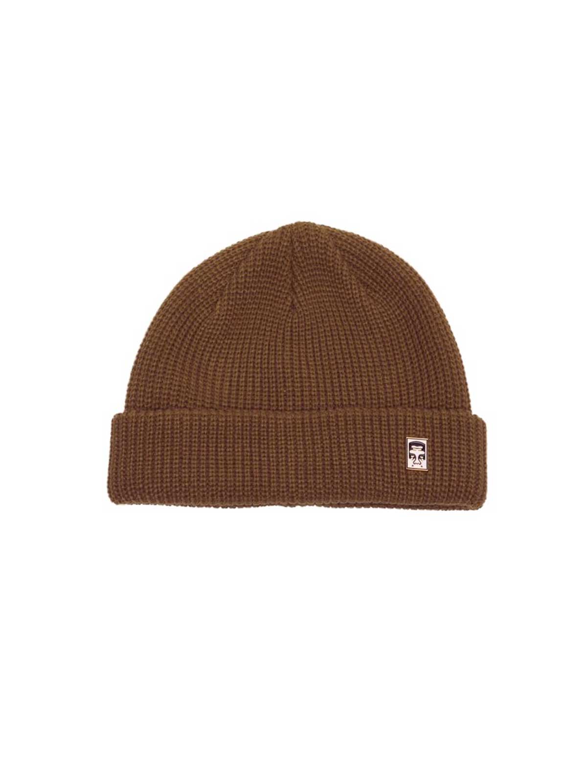 Obey Micro Beanie Java Brown Front