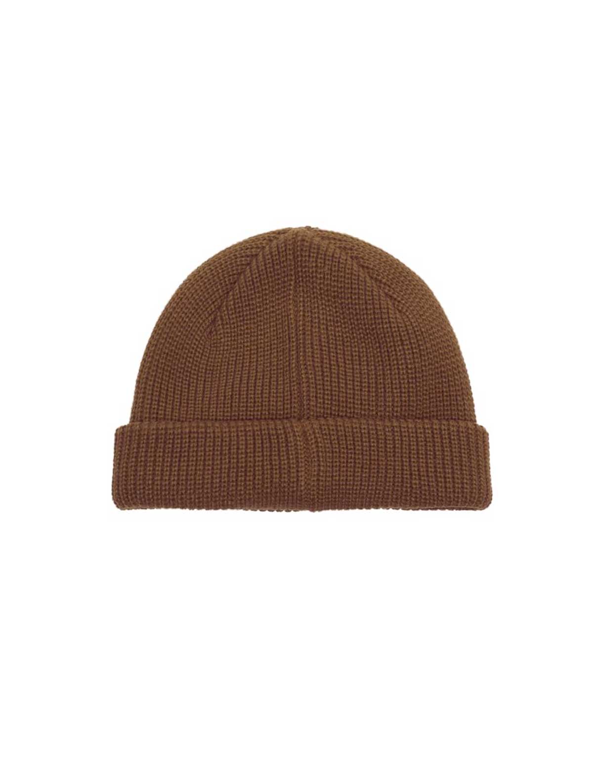 Obey Micro Beanie Java Brown Back