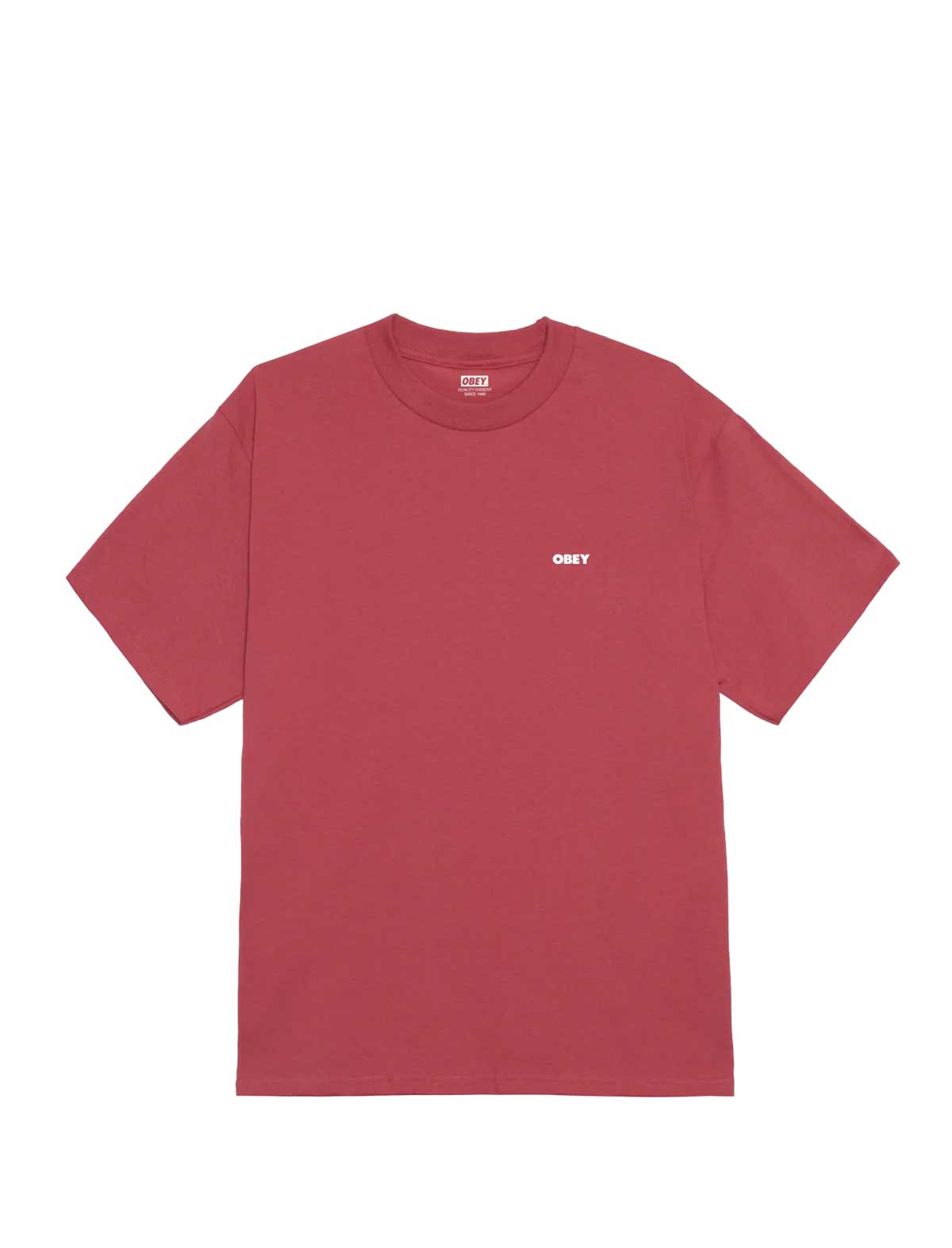 red oey peep hole t-shirt on a white background