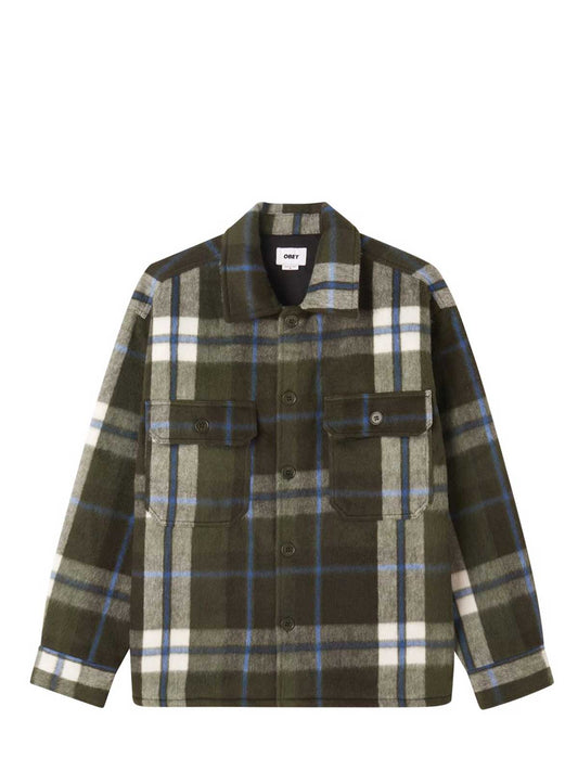 Obey Stanton Shirt Jacket Rosin Multi Front