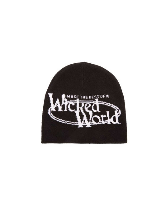 Obey Wicked World Beanie Black Front