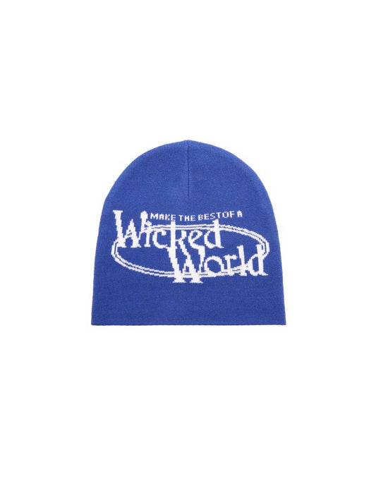 Obey Wicked World Beanie Olympian Blue Front