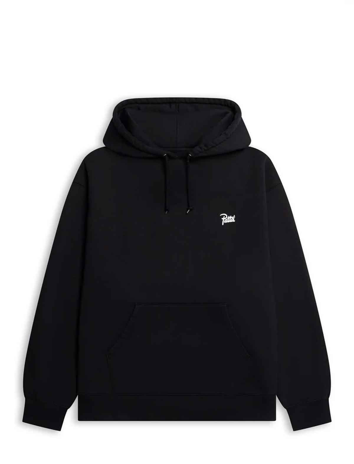 Black Patta Championship Hoodie with gold championship ring graphics on back