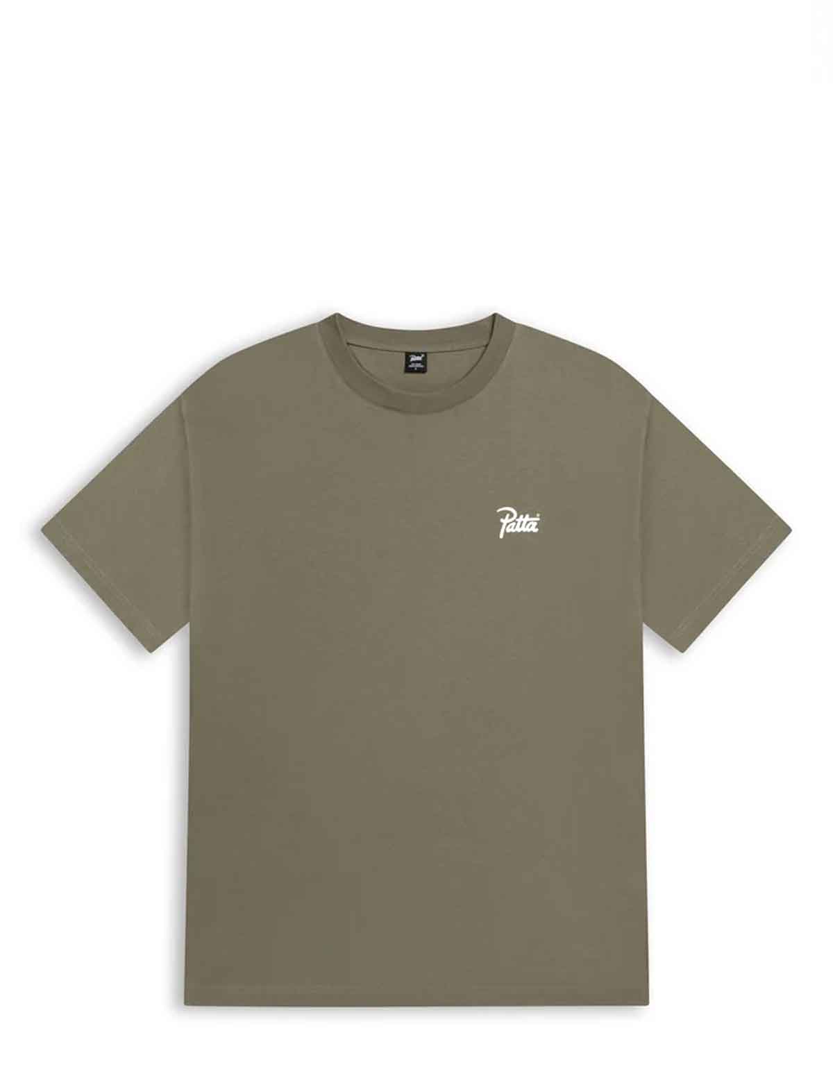 Patta Championship T-Shirt in Dusty Olive, in store at Patina Leicester