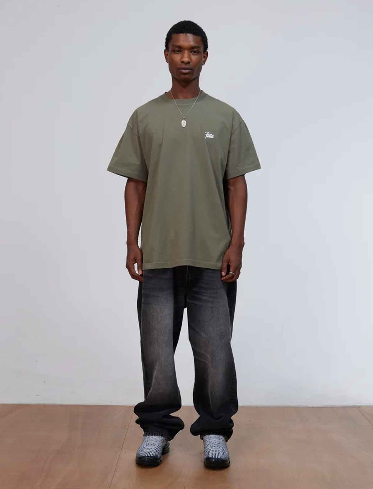 Dusty Olive Patta Championship Tee with script logo