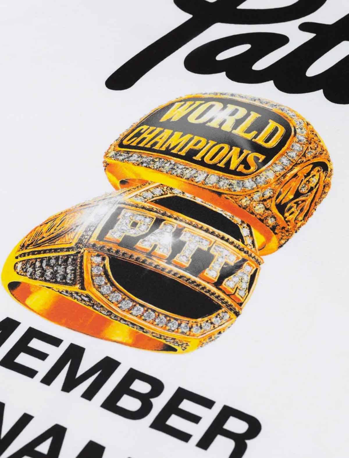 Patta Championship Tee White detail