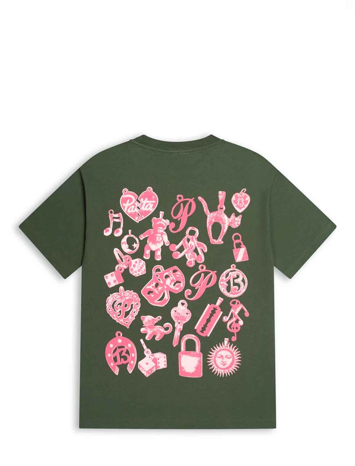 Patta Charm T-Shirt in Climbing Ivy green, in store at Patina Leicester
