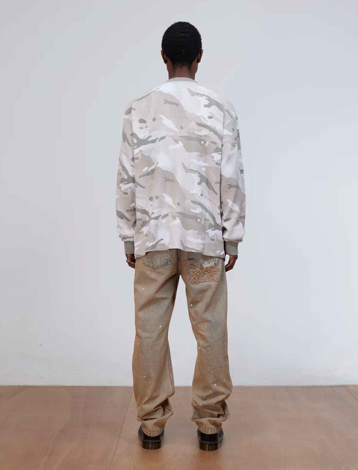 Patta Ghost Spray Camo waffle texture detail