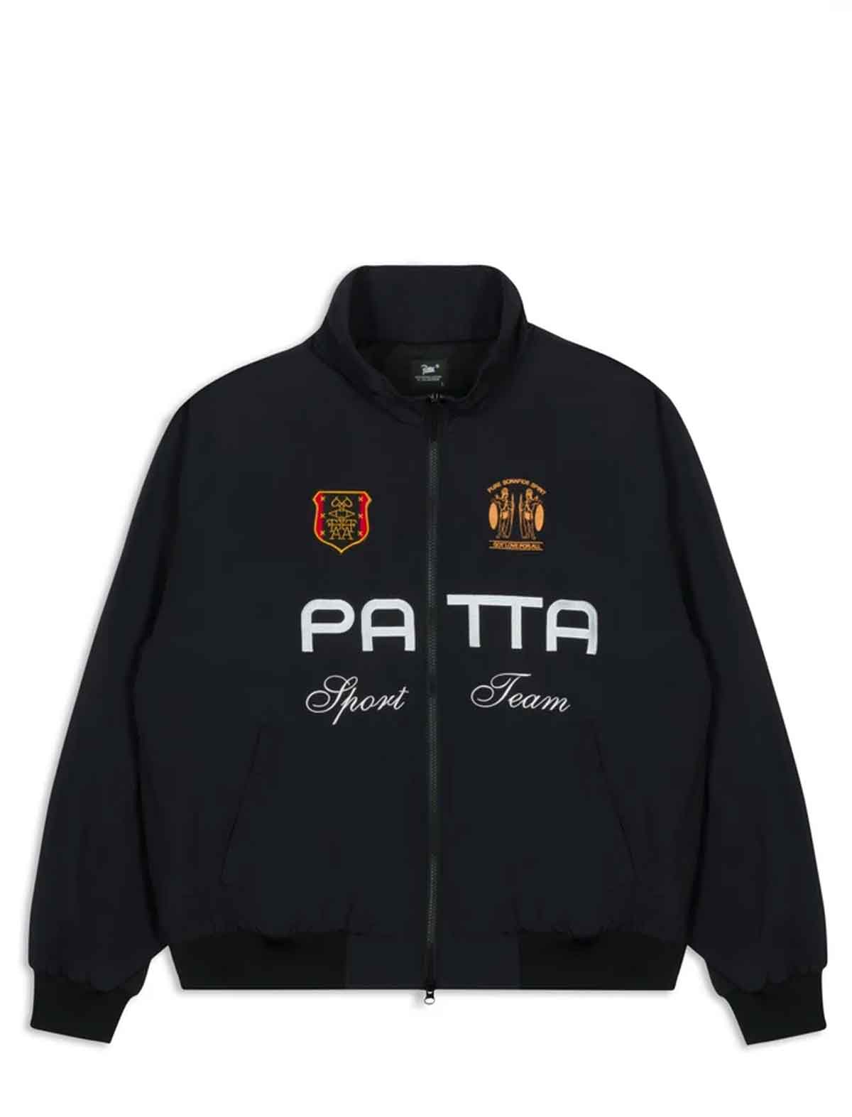 Patta Racing Team Track Jacket in Black, in store at Patina Leicester