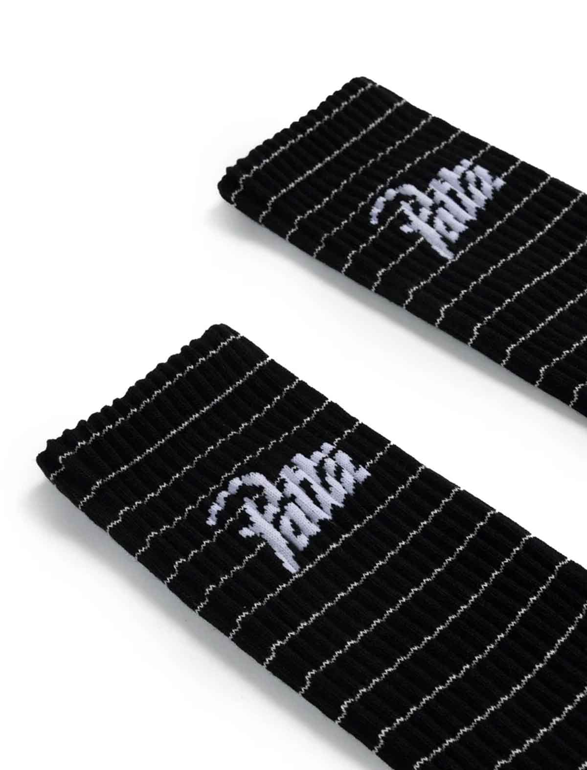 Patta Striped Socks in Black Iris, in store at Patina Leicester