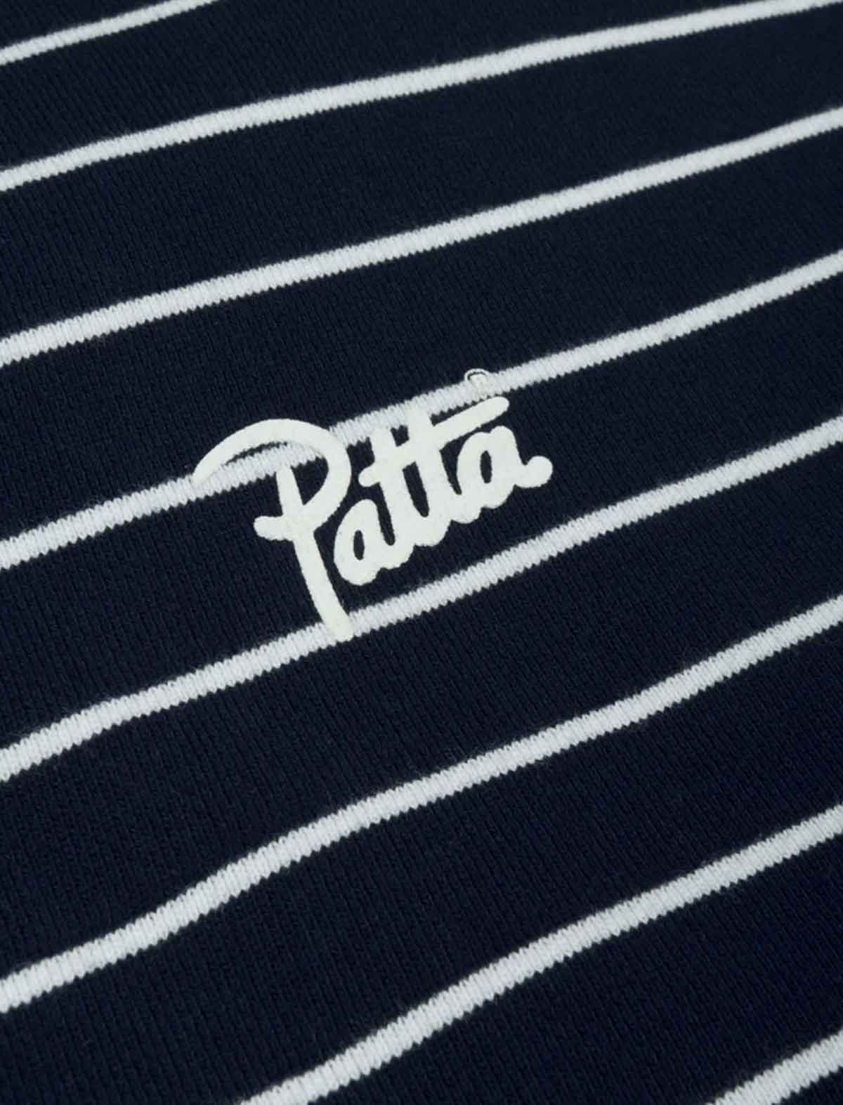 Patta Black Iris zip hoodie ribbed cuff detail