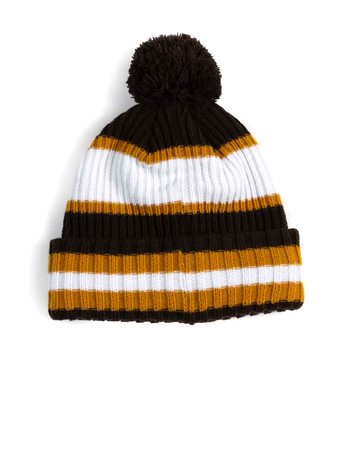 Patta Team Bobble Beanie with embroidered P patch and chenille logo