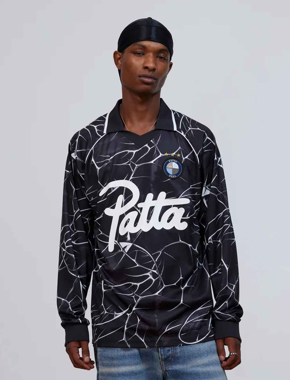 Patta Thorns Longsleeve Jersey Moonless Night back view