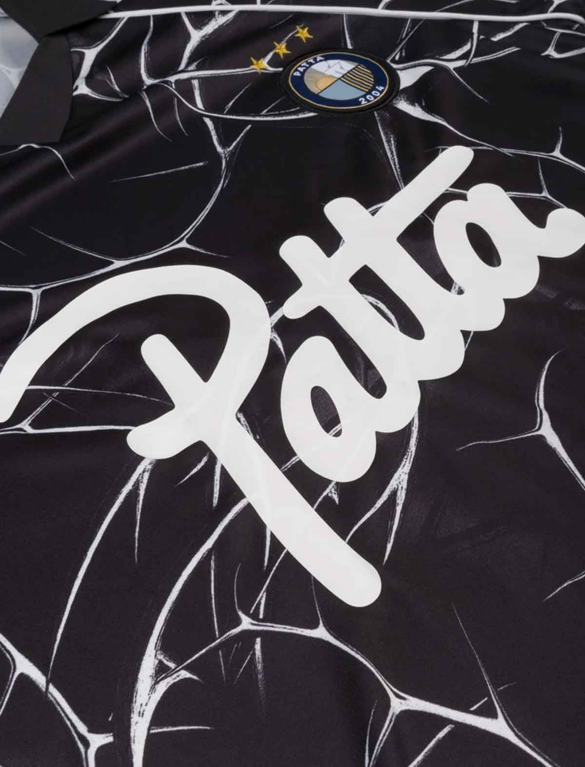 Patta Thorns Longsleeve Football Jersey ribbed collar detail