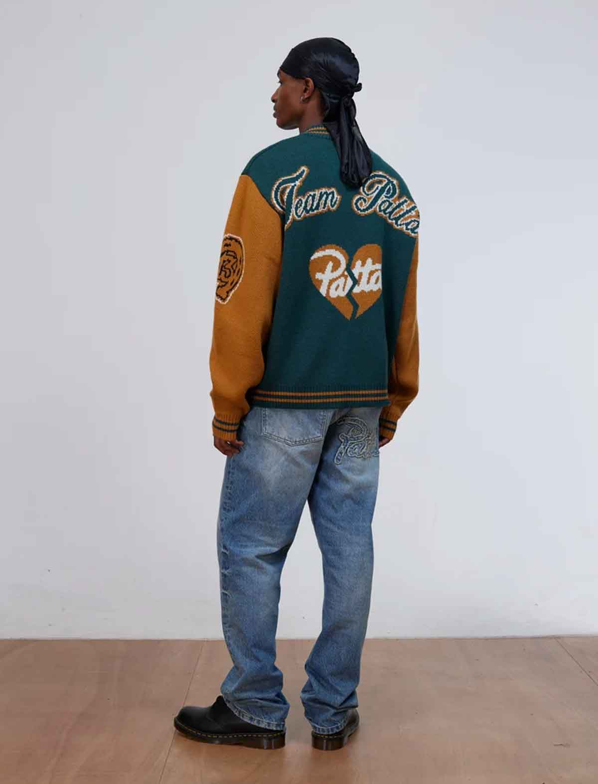 Patta Lucky 13 Knitted Cardigan button detail