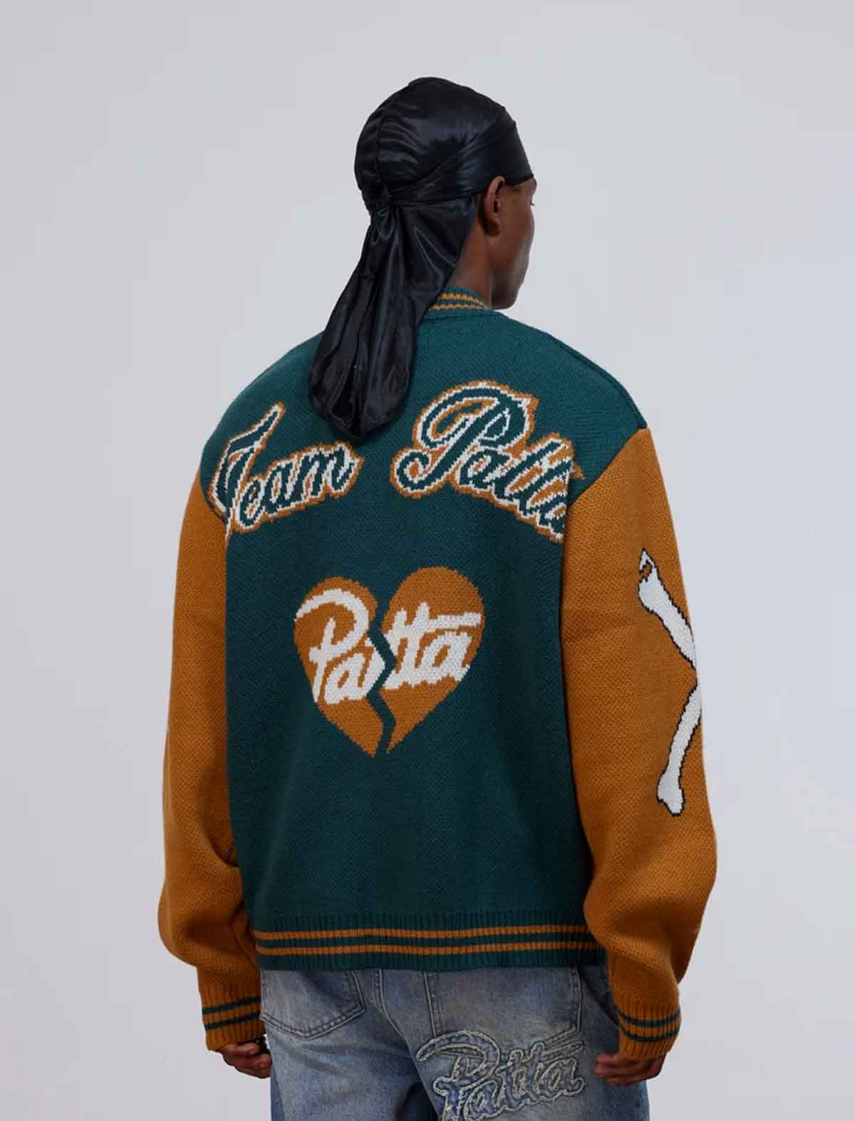 Patta Lucky 13 cardigan knit detail