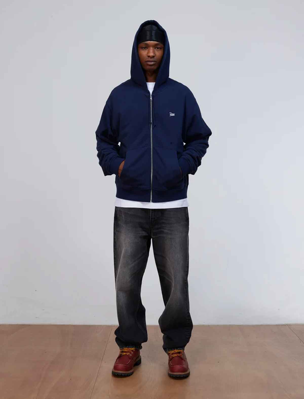 Patta Waffle Reversible Zip Hooded Sweater view 10
