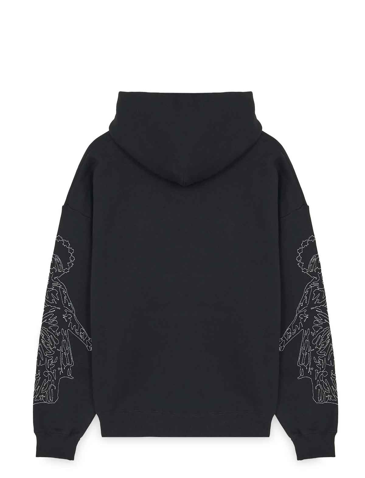 Pleasures x IUTER Andrea Hoodie Black Back