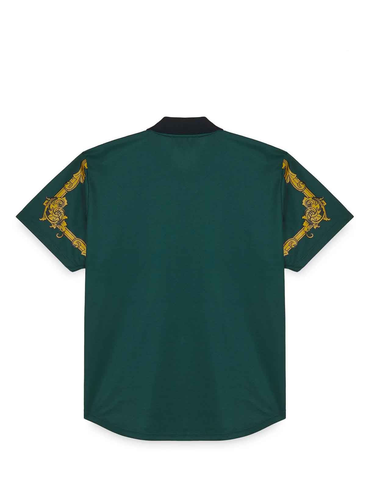 Pleasures x IUTER Carlo Football Jersey Dark Green Back